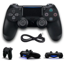 Геймпад для игровых приставок с Bluetooth Dual Shock 4 Wireless Черный Беспроводной джойстик