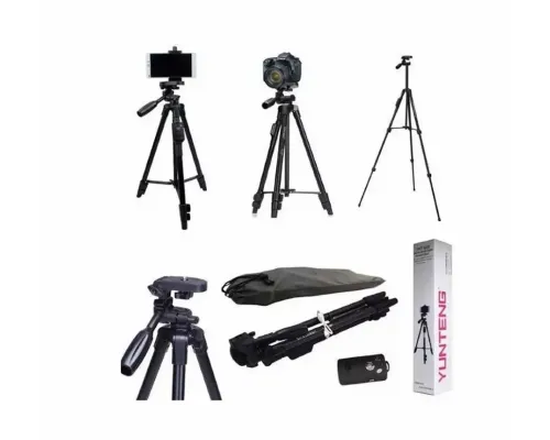 Штатив трипод с пультом ДУ профессиональный для камеры и телефона Yufeng Tripod YF-3388 Штатив трипод с пультом ДУ профессиональный для камеры и телефона Yufeng Tripod YF-3388