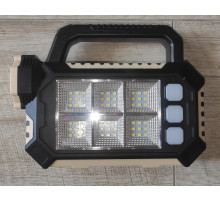 Ручной аккумуляторный фонарь-лампа HS-8029-7-B с солнечной панелью и USB зарядкой