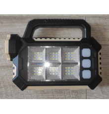 Ручной аккумуляторный фонарь-лампа HS-8029-7-B с солнечной панелью и USB зарядкой