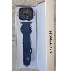 Смарт часы Smart Watch T500+Pro HiWatch7 синие