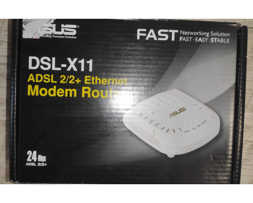 ADSl 2/2+ модем Asus DSL-X11 Ethernet Мodem Router б/у ADSl 2/2+ модем Asus DSL-X11 Ethernet Мodem Router б/у