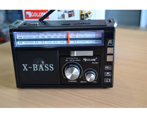 Радіоприймач GOLON RX-382 з MP3, USB + ліхтарик Радіоприймач GOLON RX-382 з MP3, USB + ліхтарик
