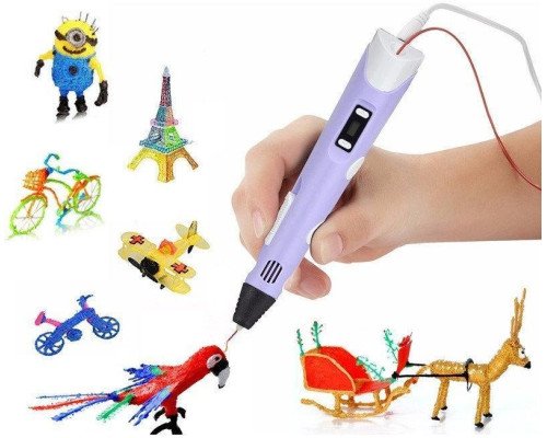 3D ручка c LCD дисплеем Pen 2 3Д принтер для рисования ФИОЛЕТОВАЯ 3D ручка c LCD дисплеем Pen 2 3Д принтер для рисования ФИОЛЕТОВАЯ