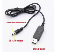 Кабель usb dc 12 v, usb проволока для подключения роутера к повербанку, DC 5.5x2.1 мм