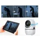Бездротова IP-камера QC011 для відеоспостереження будинку Wifi поворотна зі звуком і нічним баченням