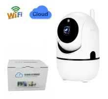Бездротова IP-камера QC011 для відеоспостереження будинку Wifi поворотна зі звуком і нічним баченням
