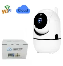 Беспроводная IP камера QC011 для видеонаблюдения дома Wifi поворотная со звуком и ночным видением