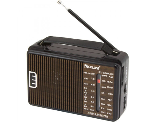 Радіоприймач Golon RX-608ACW AM/FM/TV/SW1-2 5-хвилиновий Радіоприймач Golon RX-608ACW AM/FM/TV/SW1-2 5-хвилиновий
