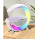 Настольная смарт лампа, ночник BT-3401 RGB Rainbow Light-Wireless Happy Light с Bluetooth колонкой + беспровод
