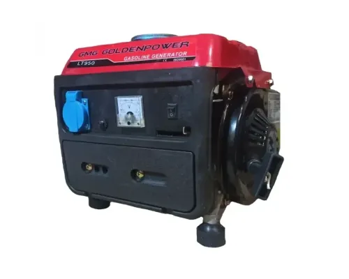 Двухтактный бензиновый генератор портативный GoldenPower 650Вт LT950, 0.72кВт однофазный электрогенератор Двухтактный бензиновый генератор портативный GoldenPower 650Вт LT950, 0.72кВт однофазный электрогенератор