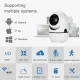 Бездротова IP-камера QC011 для відеоспостереження будинку Wifi поворотна зі звуком і нічним баченням