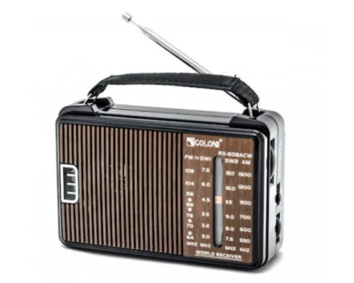 Радіоприймач Golon RX-608ACW AM/FM/TV/SW1-2 5-хвилиновий Радіоприймач Golon RX-608ACW AM/FM/TV/SW1-2 5-хвилиновий