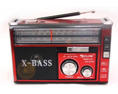 Радіоприймач GOLON RX-382 з MP3, USB + ліхтарик Радіоприймач GOLON RX-382 з MP3, USB + ліхтарик