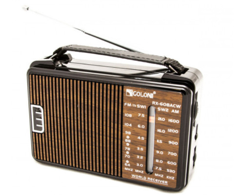 Радіоприймач Golon RX-608ACW AM/FM/TV/SW1-2 5-хвилиновий Радіоприймач Golon RX-608ACW AM/FM/TV/SW1-2 5-хвилиновий