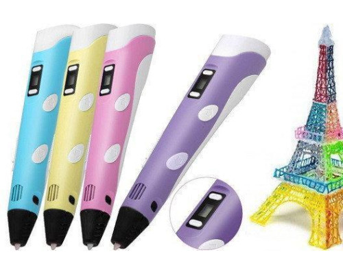 3D ручка c LCD дисплеем Pen 2 3Д принтер для рисования ФИОЛЕТОВАЯ 3D ручка c LCD дисплеем Pen 2 3Д принтер для рисования ФИОЛЕТОВАЯ