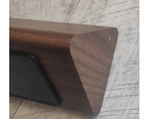 Часы настольные электронные VST-861 в виде деревянного бруска с температурой коричневые красный свет