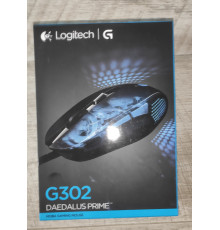 Мышь проводная игровая Logitech G302 USB черная