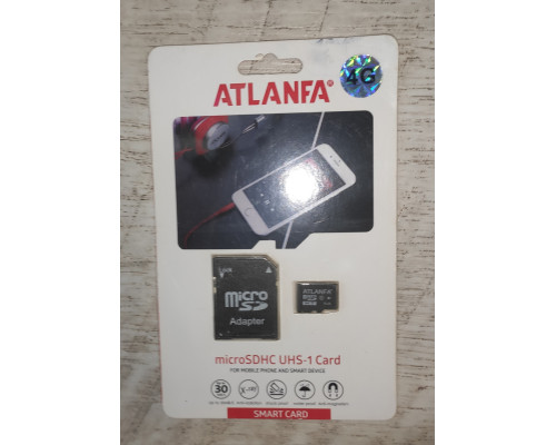 Распродажа флешка micro SD Atlanfa 4 gb Распродажа флешка micro SD Atlanfa 4 gb
