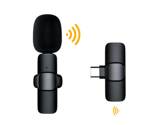 Портативний бездротовий петличний мікрофон AND-1 Type-C, Black