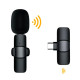 Портативний бездротовий петличний мікрофон AND-1 Type-C, Black