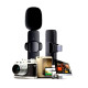Портативний бездротовий петличний мікрофон AND-1 Type-C, Black