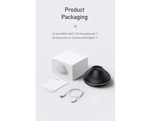 Зволожувач повітря Вулкан міні Valcano humidifier BLACK Зволожувач повітря Вулкан міні Valcano humidifier BLACK