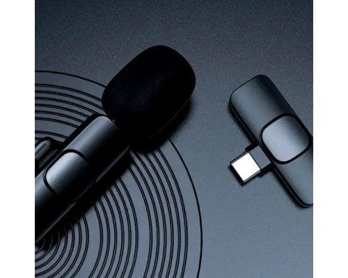 Портативний бездротовий петличний мікрофон AND-1 Type-C, Black