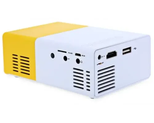 Мультимедийный портативный проектор UKC YG-300 с динамиком White/Yellow Мультимедийный портативный проектор UKC YG-300 с динамиком White/Yellow