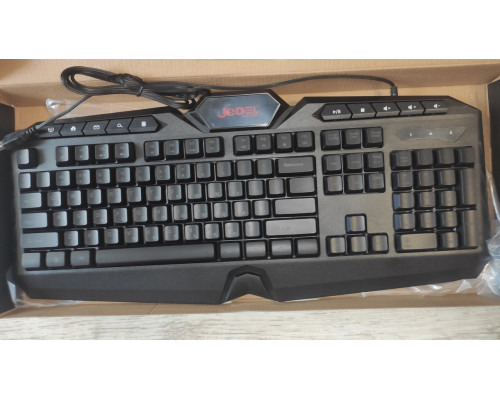 Проводная клавиатура с RGB подсветкой Jedel K504 новая черная Проводная клавиатура с RGB подсветкой Jedel K504 новая черная