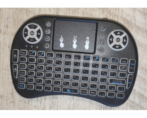Мини джойстик клавиатура беспроводная Mini Keyboard Bluetooth черный