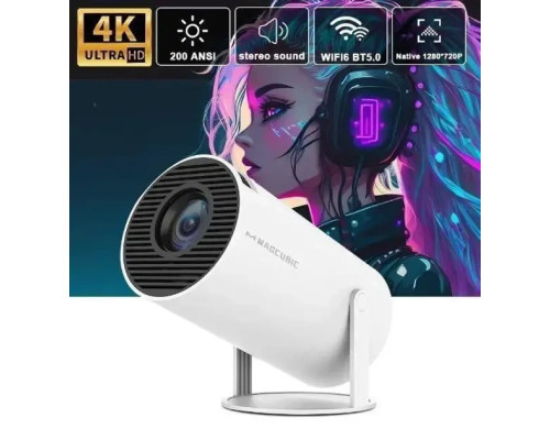 Мультимедійний портативний мініпроєктор Magcubic HY300 Android 12 З підтримкою Wi-Fi Bluetooth 4K UHD Мультимедійний портативний мініпроєктор Magcubic HY300 Android 12 З підтримкою Wi-Fi Bluetooth 4K UHD