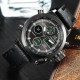 Армійський чоловічий годинник AMST 3003 Black (протиударний з підсвіткою)