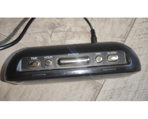 Уценка Часы настольные электронные VST-715 с будильником черные зелёный свет