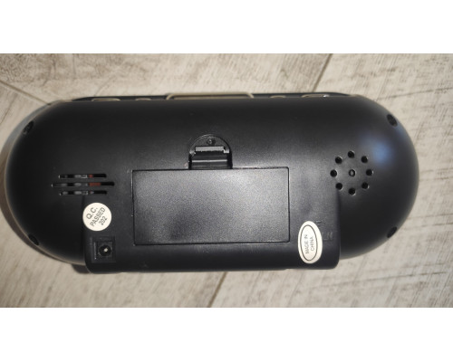 Уценка Часы настольные электронные VST-715 с будильником черные зелёный свет