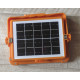Сверхмощный светодиодный аккумуляторный фонарь лампа Solar Led Light D9 с солнечной панелью и USB зарядкой