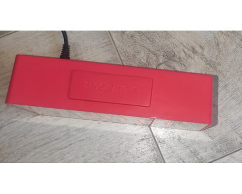 Часы настольные электронные зеркальные VST-886Y с температурой и USB для флешки красные