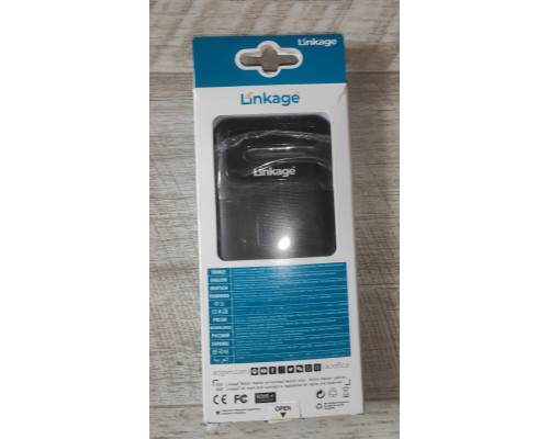 Powerbank повербанк Linkage LKP-17 10000 mAh 2 USB тонкий черный
