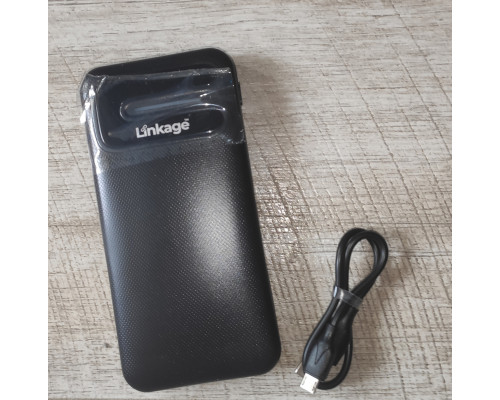 Powerbank повербанк Linkage LKP-17 10000 mAh 2 USB тонкий черный