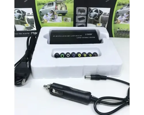 Адаптер для ноутбука MY 120W универсальная зарядка Блок питания от сети и прикуривателя 12-24В Адаптер для ноутбука MY 120W универсальная зарядка Блок питания от сети и прикуривателя 12-24В