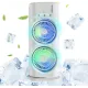 Вентилятор настольный двойной с охлаждением Double-ended Spray Fan LED подсветка 3 скорости пульт