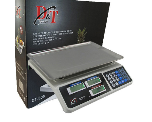 Весы торговые электронные Smart DT-809 нагрузка до 50 кг