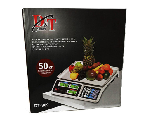 Весы торговые электронные Smart DT-809 нагрузка до 50 кг