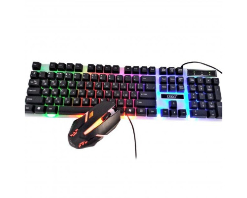 Компьютерная клавиатура с подсветкой геймерская UKC M416 ART-5559 Combo Gamer игровая клавиатура с мышкой Компьютерная клавиатура с подсветкой геймерская UKC M416 ART-5559 Combo Gamer игровая клавиатура с мышкой