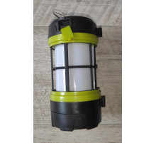 Кемпинговый светодиодный аккумуляторный фонарь F-910-B с USB зарядкой и солнечной панелью