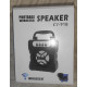 Колонка портативная музыкальная Speaker CL-91B с аккумулятором BT FM черная