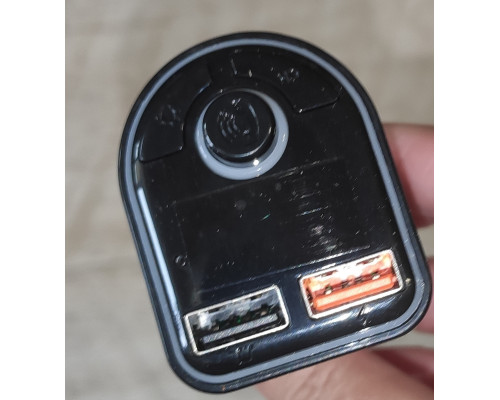 FM модулятор трансмитер в прикуриватель авто F6S c BT, LED подсветкой 2 USB новый черный FM модулятор трансмитер в прикуриватель авто F6S c BT, LED подсветкой 2 USB новый черный