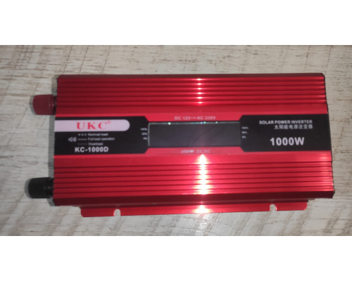 Инвертор напряжения 12V UKC KC-1000D метал