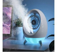 Портативний вентилятор USB з водяним охолодженням, розпилювач, нічник Air Cooler 657, зволожувач