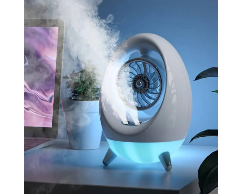 Портативный вентилятор USB с водяным охлаждением, распылитель, ночник Air Cooler 657, увлажнитель